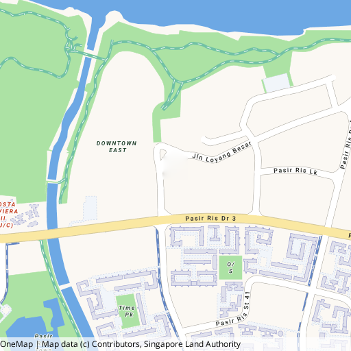 Indicative OneMap location for Coastal Cabana