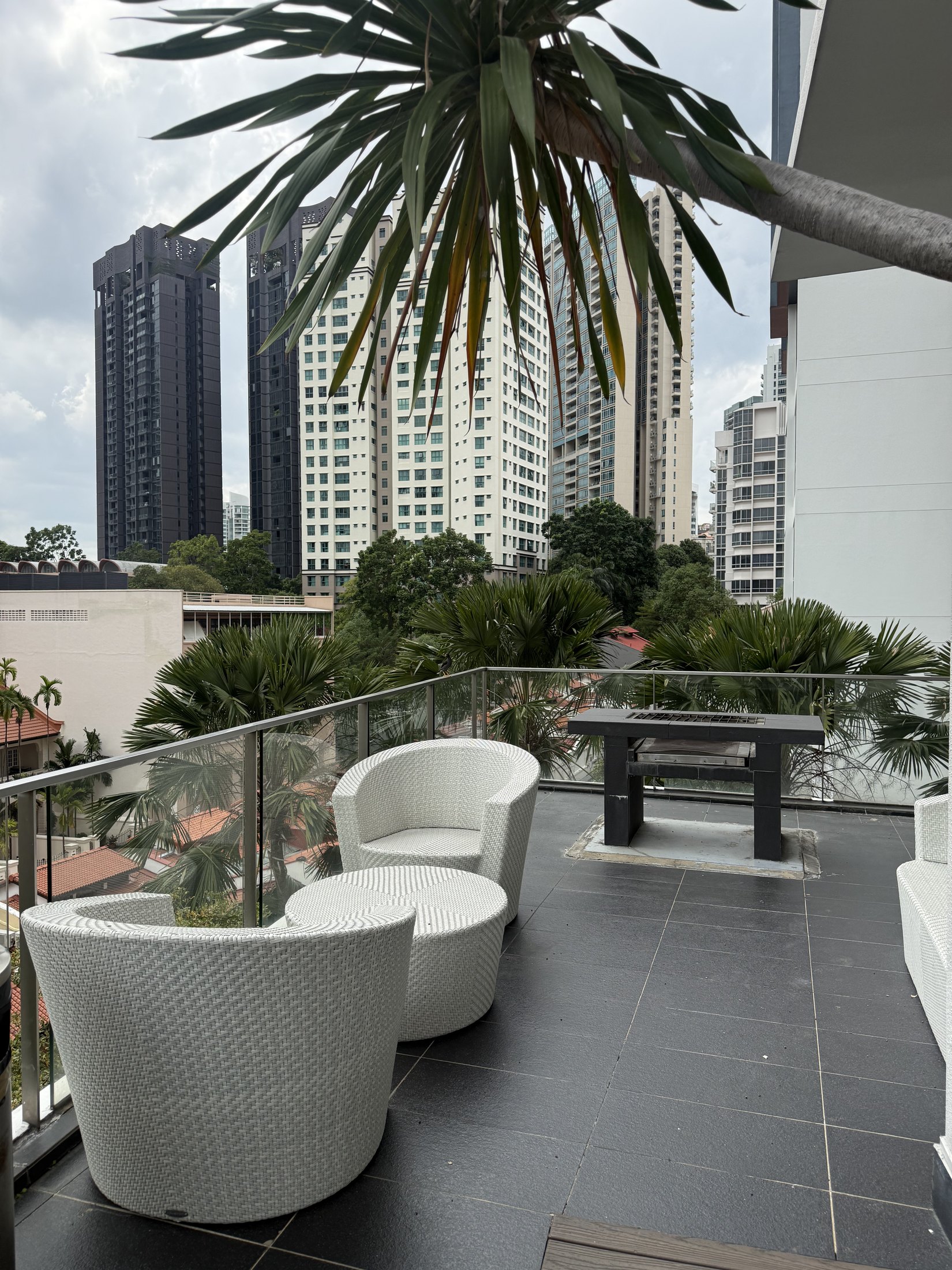 Robertson Edge penthouse roof terrace with city-fringe outlook