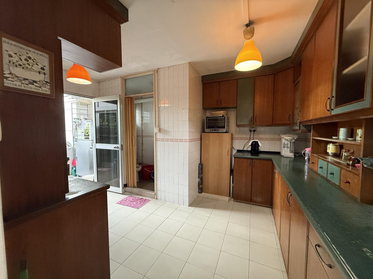 Second kitchen angle showing original fittings